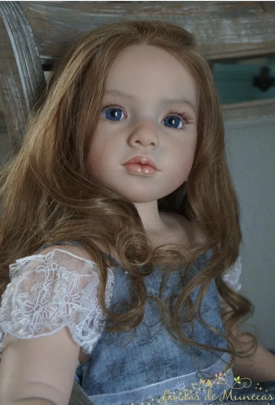 EGO Customized Supply Princess Big Girl 42inch Reborn Baby Doll Aloenka Golen Hair Complete Painted