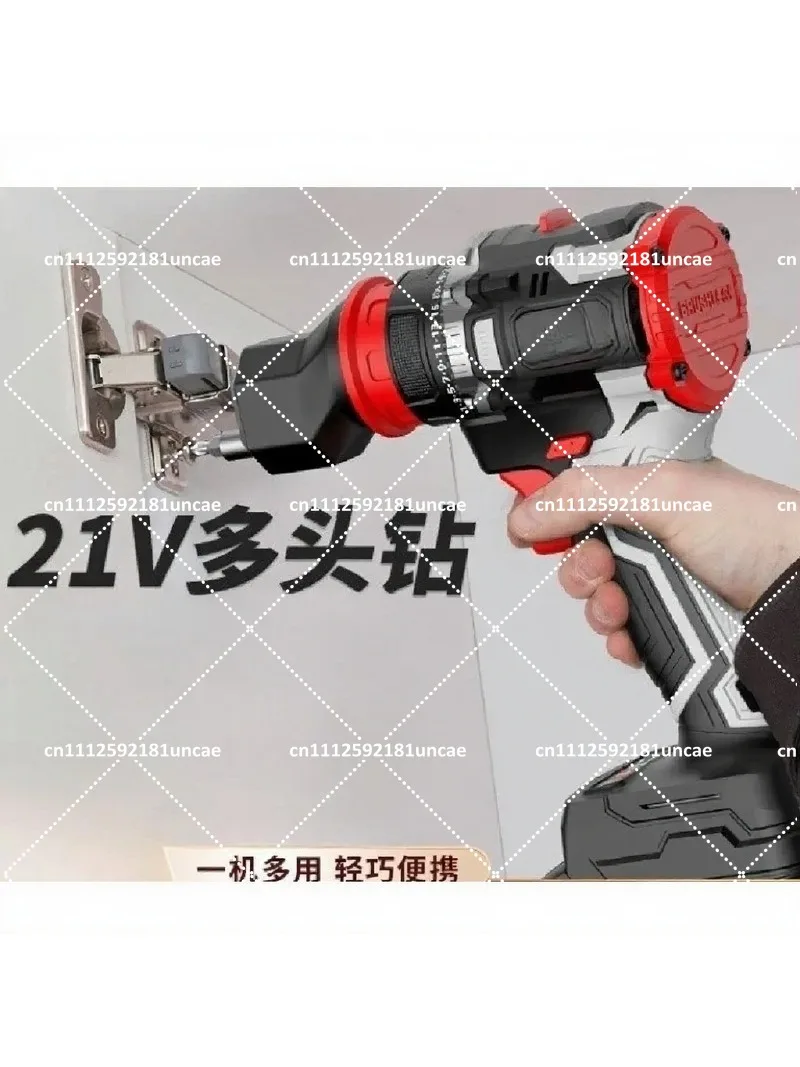 Cordless Brushless Drill Multi-Head   Hand Drill Quick Change Chuck Electric Screwdriver Power Tool Kit