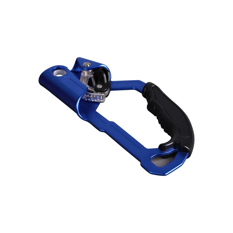 Профессиональный уличный высотный скалолазание 4KN синий ручной подъемник для скалолазания