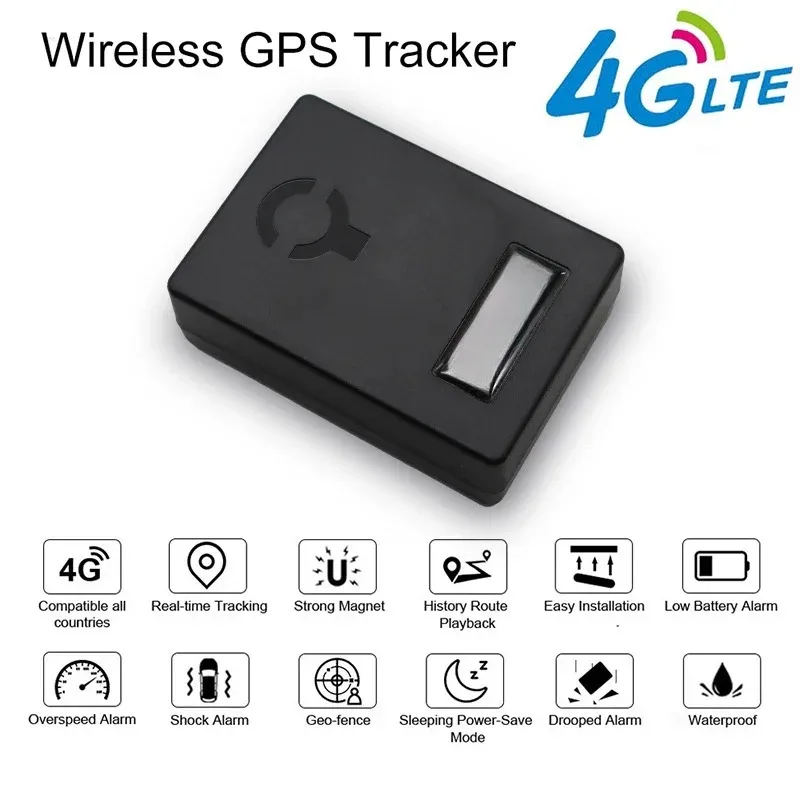 Veclumin SOS Alarm CY02B 4G Wireless Magnetic GPS Tracker CarPositioning Anti-theft Free Installation Multi-language ForGoogle