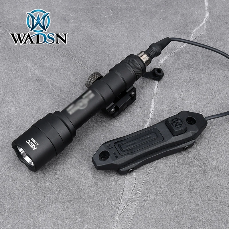 WADSN Tactical M300C M600U SF Flashlight Surefir Marking Dual Function Remote Control Pressure Switch Fit MLOK KEYMOD 20mm Rail