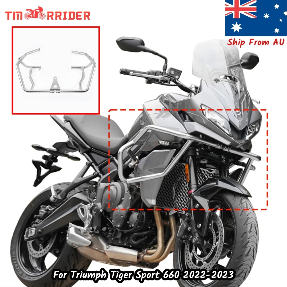 

Motorcycle Engine Guard Protector For Triumph Tiger Sport 660 2022 2023 Crash Bar Bumper Safety Cage Falling Protection