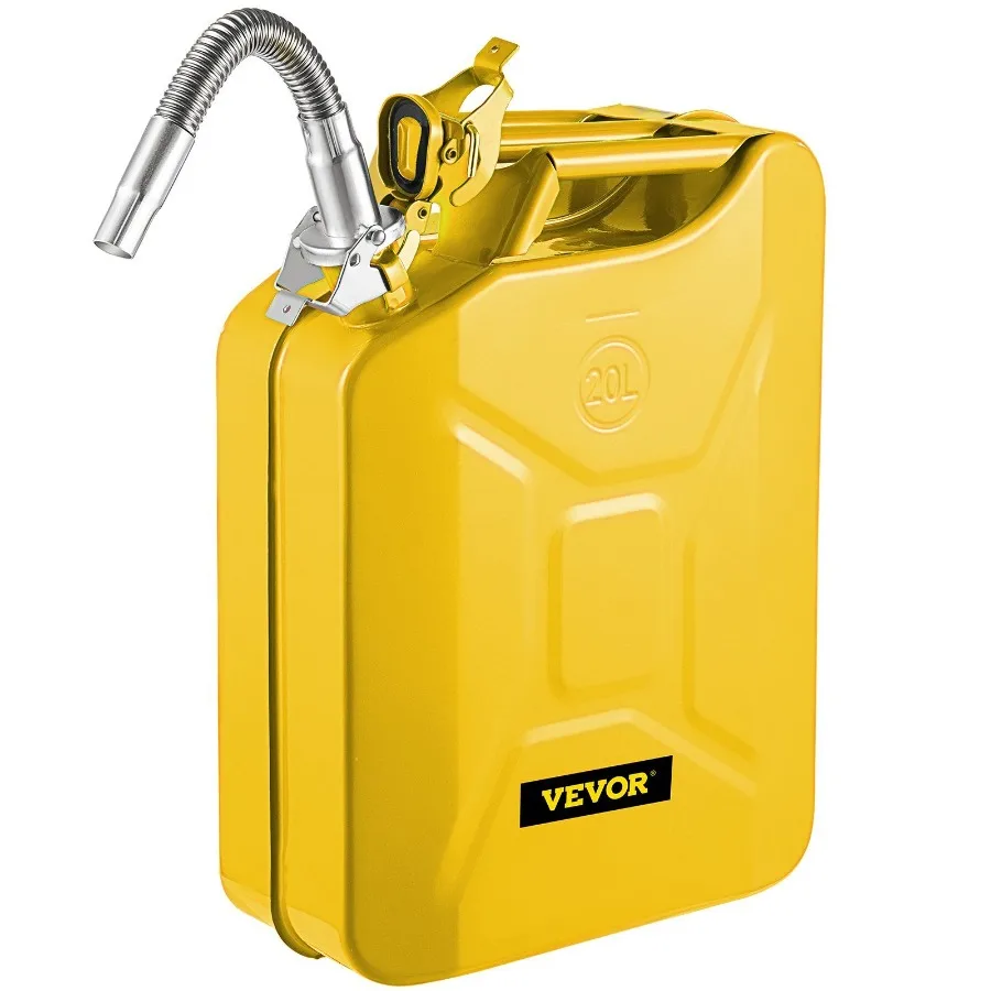 

Jerry Fuel Can 5.3 Gallon 20 L Portable Jerry Gas Can with ible Spout System Rustproof and Heatresistant Steel Fuel Tank for C