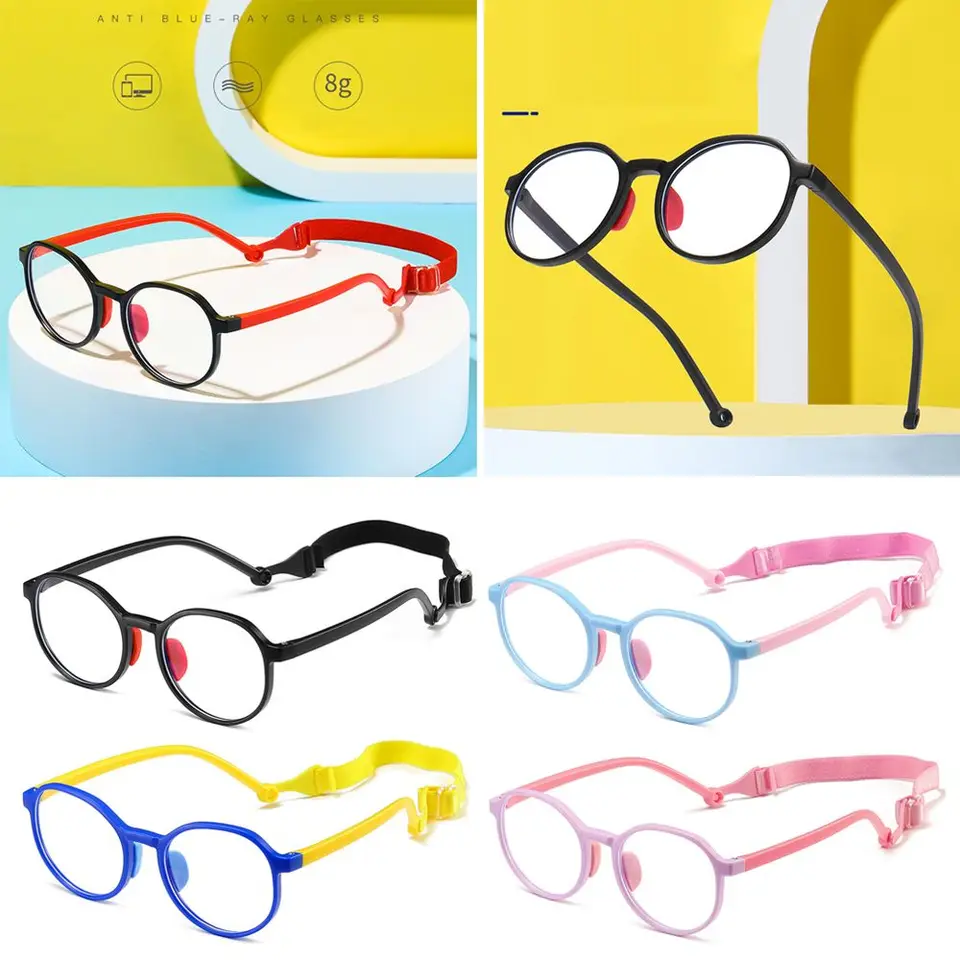 Lunettes Anti-Lumière Bleue Pour Enfants - Monture Légère Anti-Fatigue Oculaire, Protection Yeux