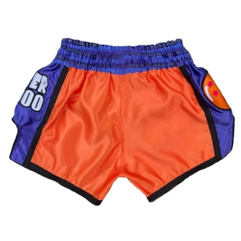 2026 Trendy Muay Thai Shorts GOKU Martial Arts Shorts Men Oversized Breathable Quick Drying Sports Shorts Fight Training Outfit view 2