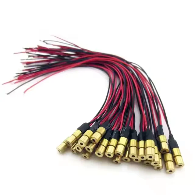 Red Dot Laser Diode Module 5mw 650nm Red Laser Cutting Point Brass Module