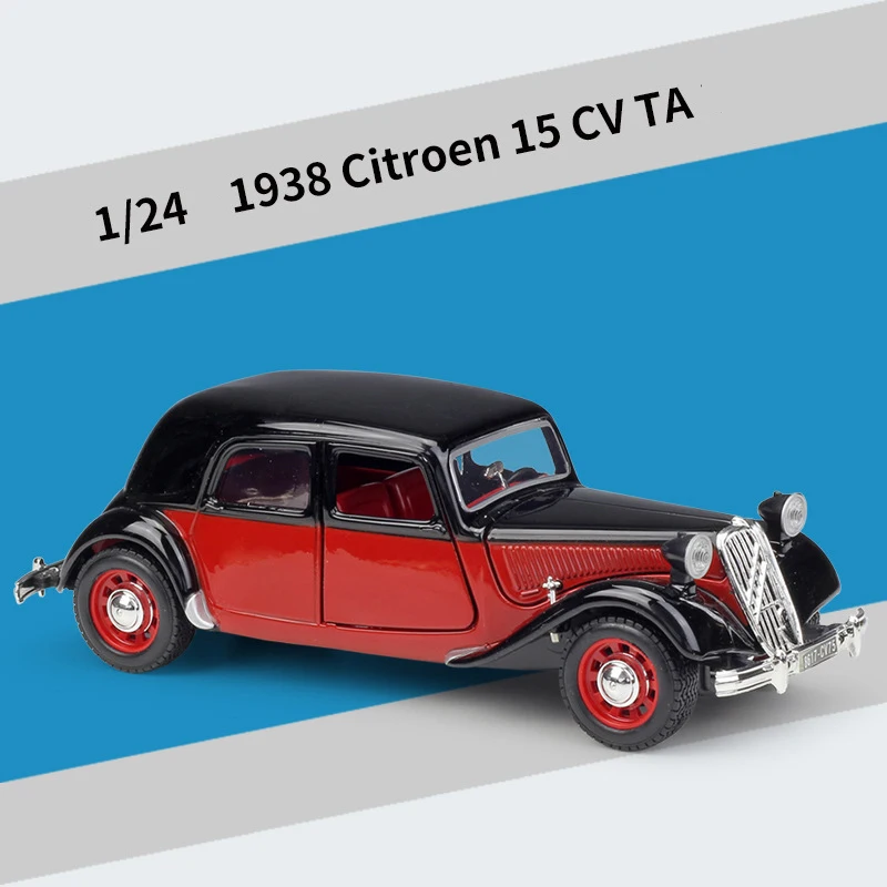 

WELLY 1:24 Citroen 15 CV TA 1938 Alloy Car Toy Car Metal Collection Model Car Toys Birthday gift