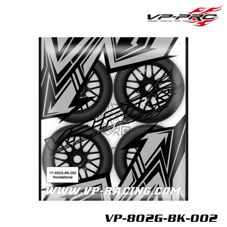 4pc vpプロ807 802 1/8 rcバギーラリートラックタイヤ接着17ミリメートルナット練習レクリエーションタイヤの耐摩耗性arrma xray hsp京商