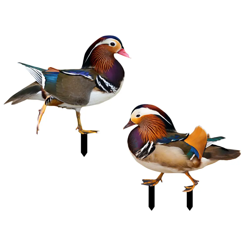 

2Pcs Acrylic Stake Garden naments Safe Weather Resistant Decor Yard Sign Lawn nament Outdoor Sculpture
