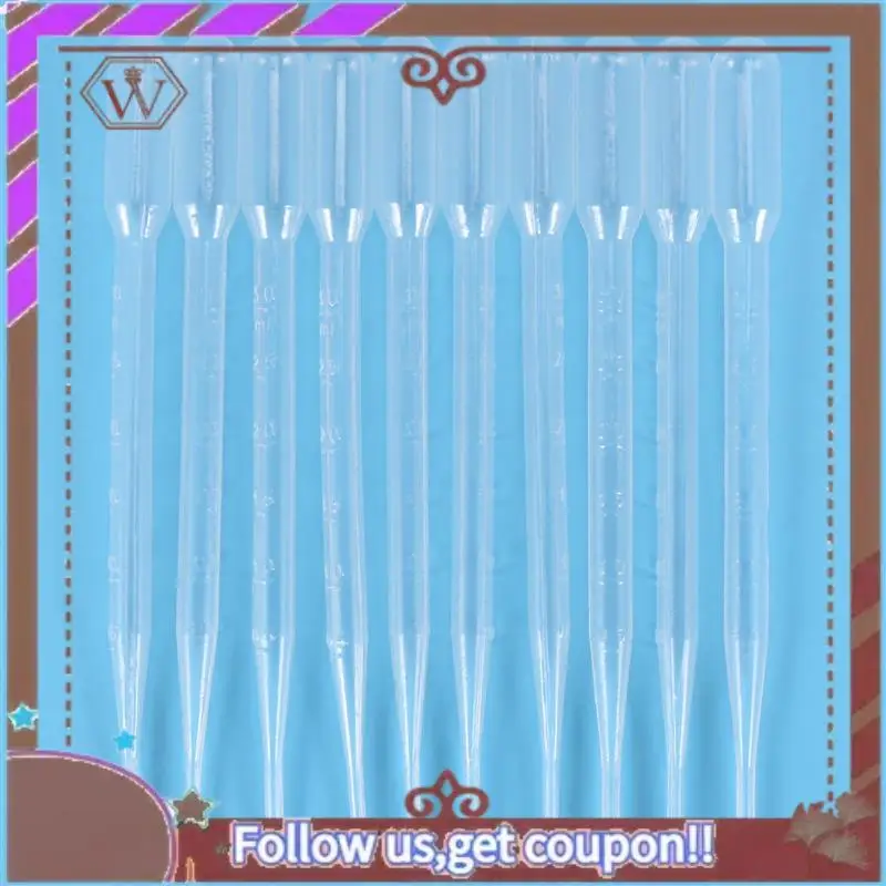 ABBG-30Pcs 3ML Disposable Plastic Eye Dropper Set Transfer Graduated Pipettes