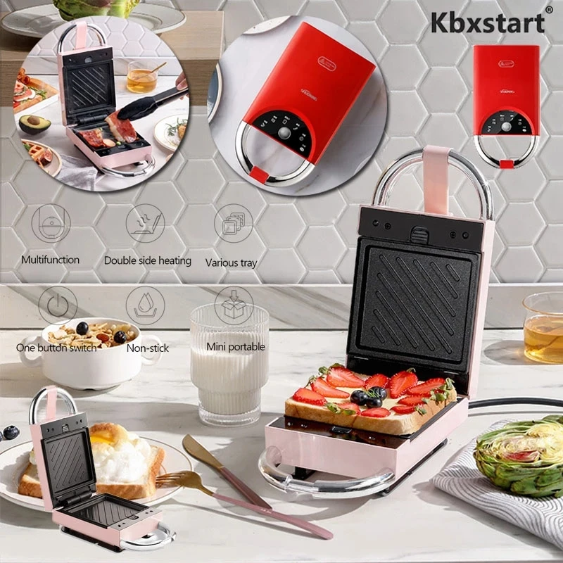 650W Electric Sandwich Maker Waffle Maker Toaster Baking Machine Multi-baker Breakfast Machine takoyaki Sandwichera 220V