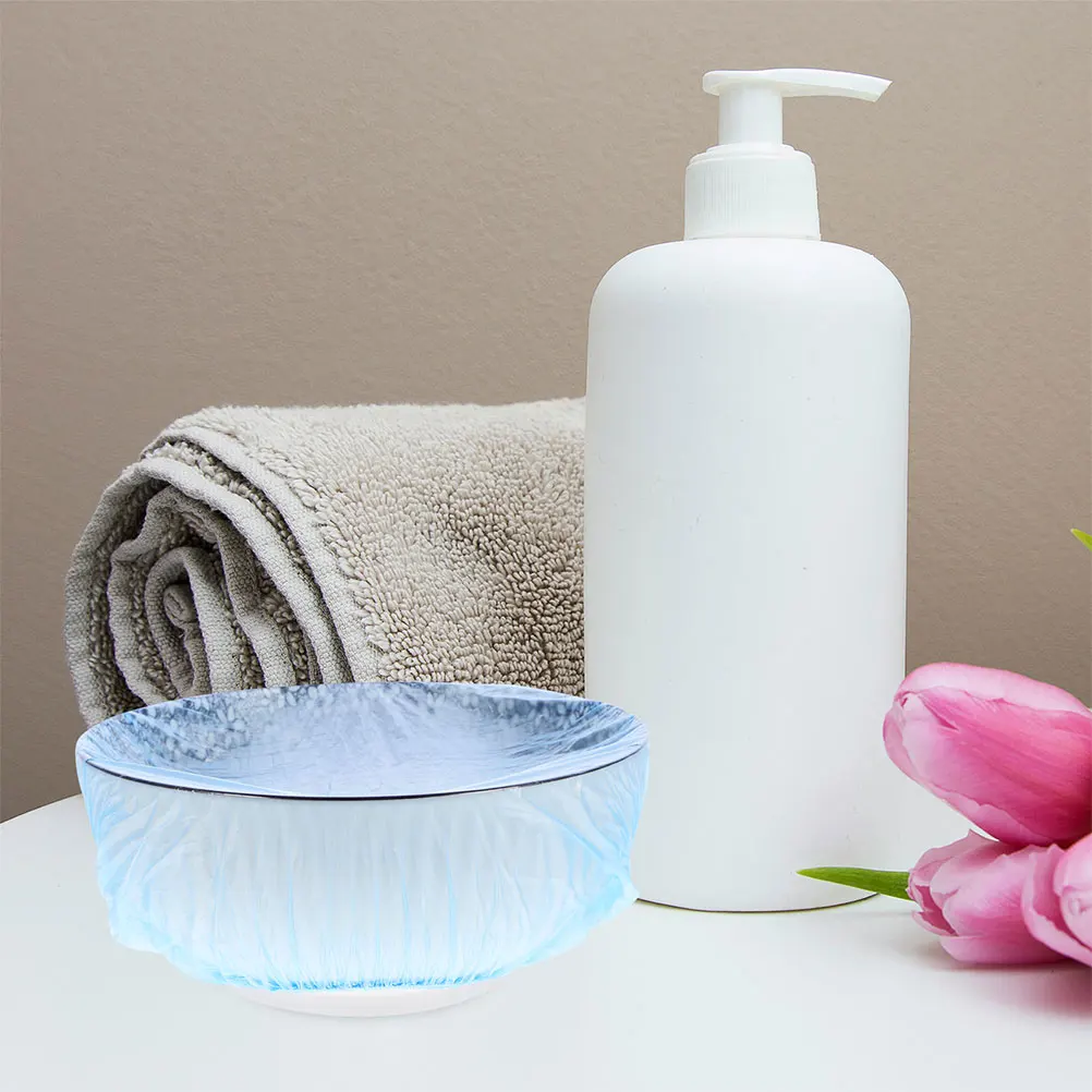 

100 Pcs Washbasin Bag Liners Bags for Spa Bath Foot Beauty Blue Disposable Salon Supply