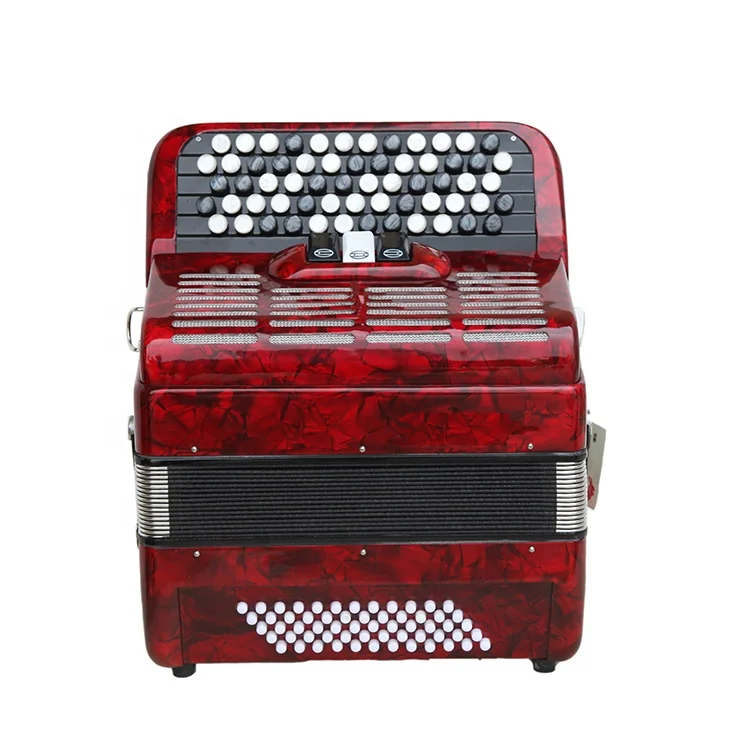 

Hot Sale Three Color 62 Button 60 Bass Button Accordion with case