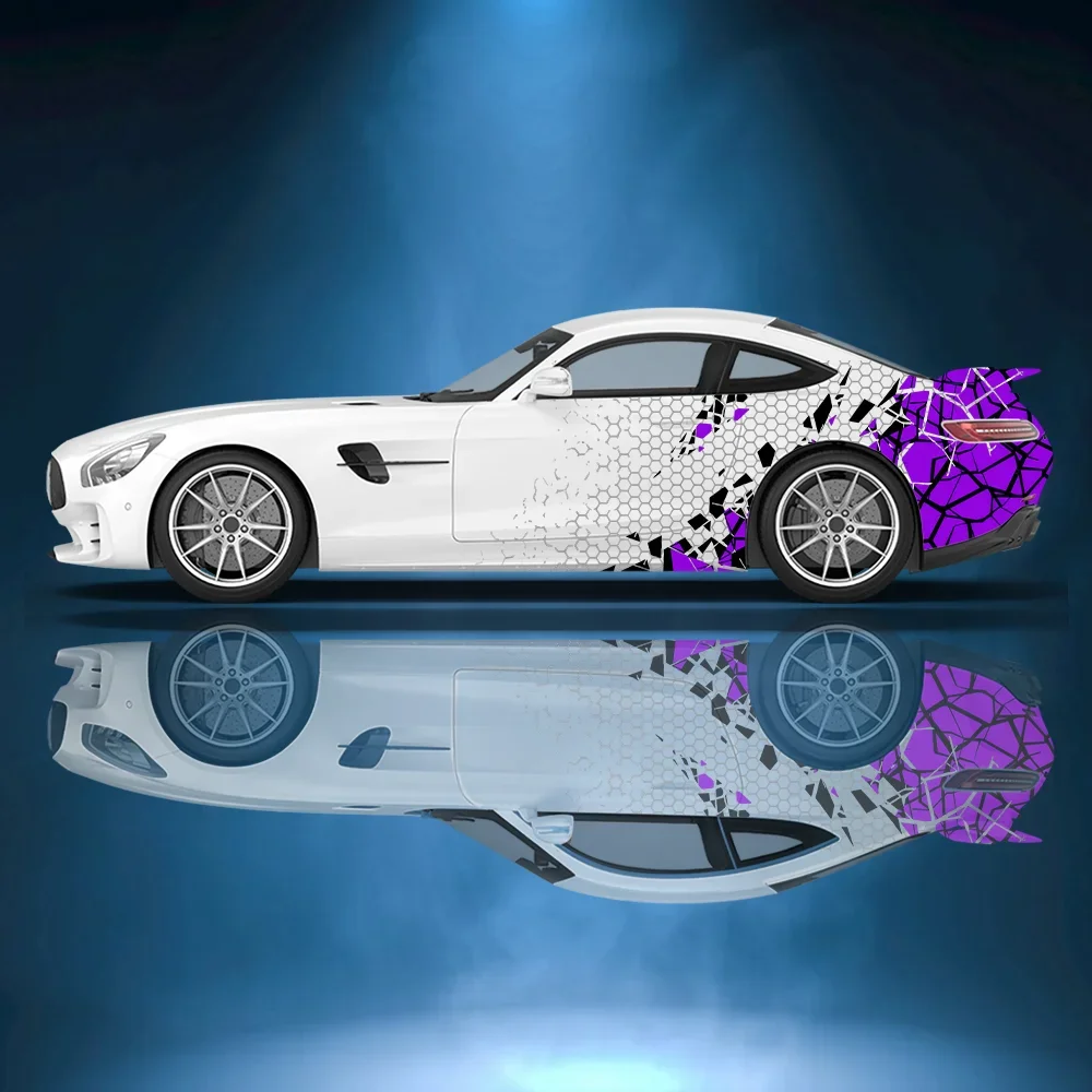 

Блоки, разбросанные сотовые автомобильные виниловые наклейки, самоклеящаяся наклейка против царапин, подходит для грузовика, внедорожника, декора, автоаксессуары