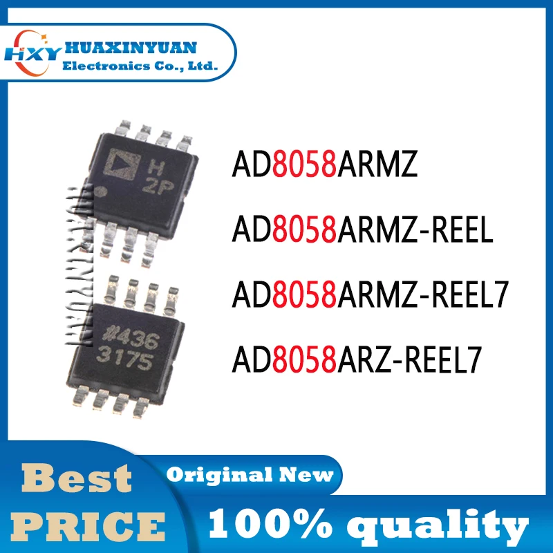 1PCS/LOT AD8058ARMZ AD8058ARMZ-REEL AD8058ARMZ-REEL7 AD8058ARZ-REEL7 AD8058ARZ AD8058 AD805 New and Original Ic Chip In Stock IC