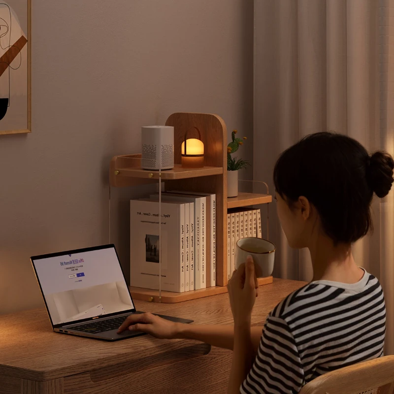 Simple Modern Computer Desktop Storage Furniture Bookcases Multi-layer Bookshelf for Children Student Dormitory Book Storage