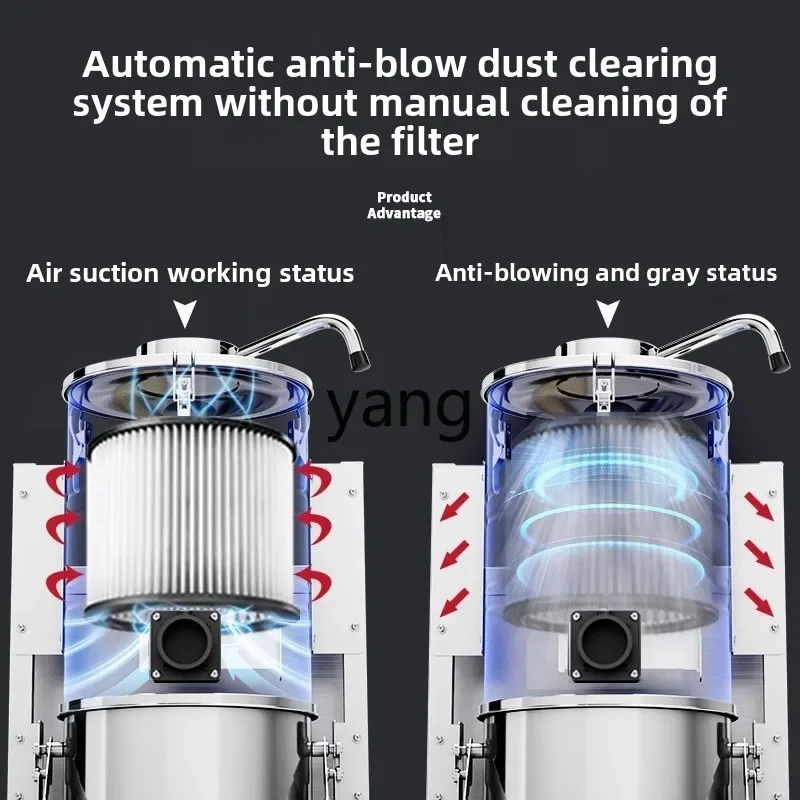 CX high-power factory workshop dust large suction anti-static large vacuum cleaner