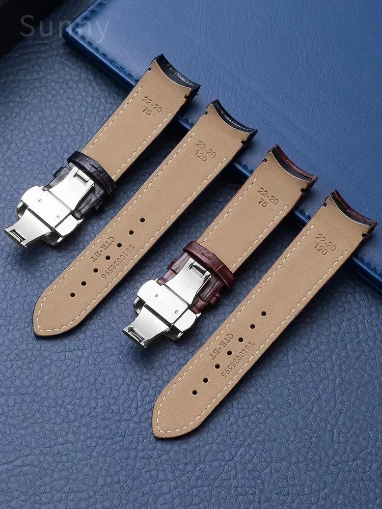 Genuine Leather Watch Strap for Tissot 1853 Couturier Men\'s T035 Watch Band  Men\'s T035410 T035428  T035617 Watch Bracelet 22mm