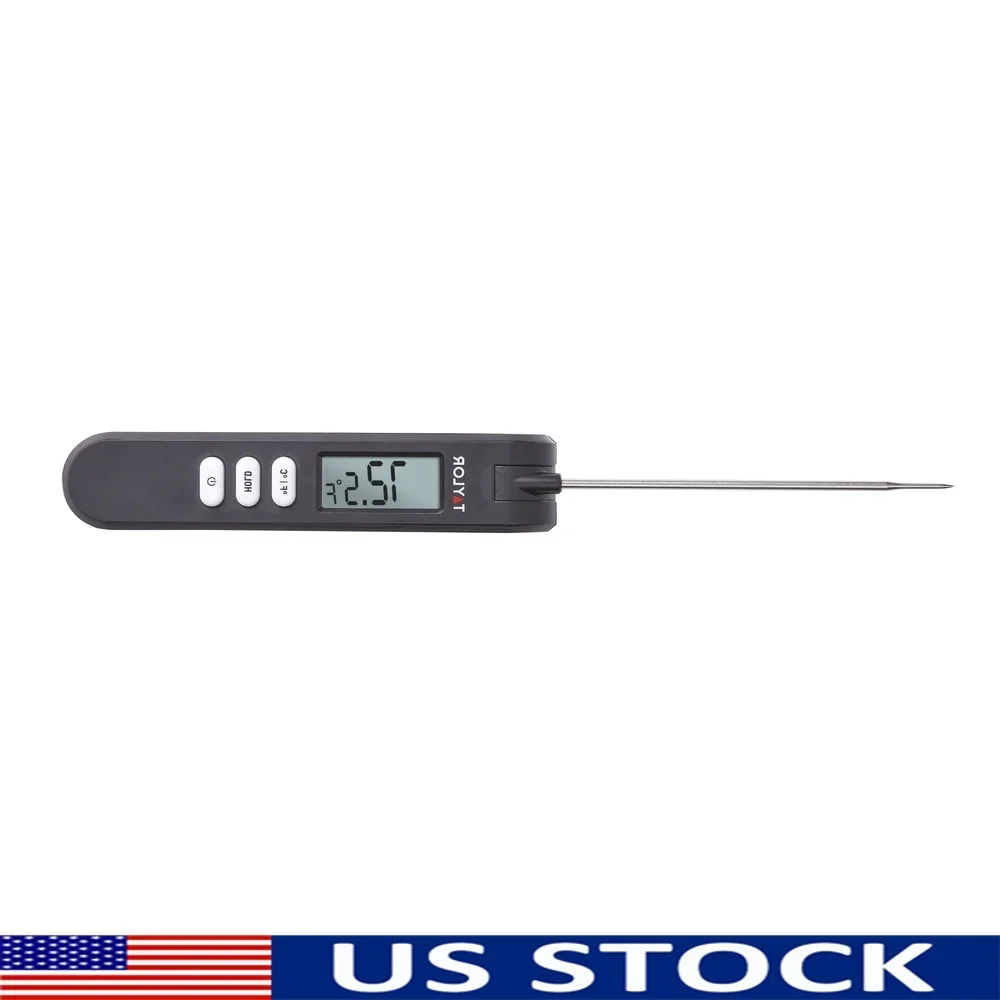 

Цифровой складной термопарный термометр, зонд из нержавеющей стали, быстрый отклик, большой дисплей, точный кухонный инструмент