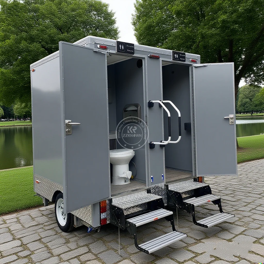 

Outdoor Toilet Mobile Toilets Trailer Portable Customized Size Mobile Toilet Luxury Restroom Trailer for Sale