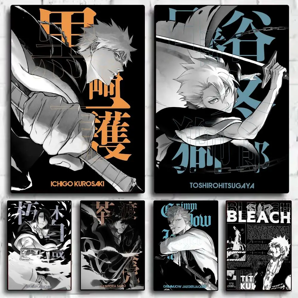Anime B-bleach Painting Calligraphy Canvas HD Poster Waterproof Fade Resistant Wall Art Print for Home Decor