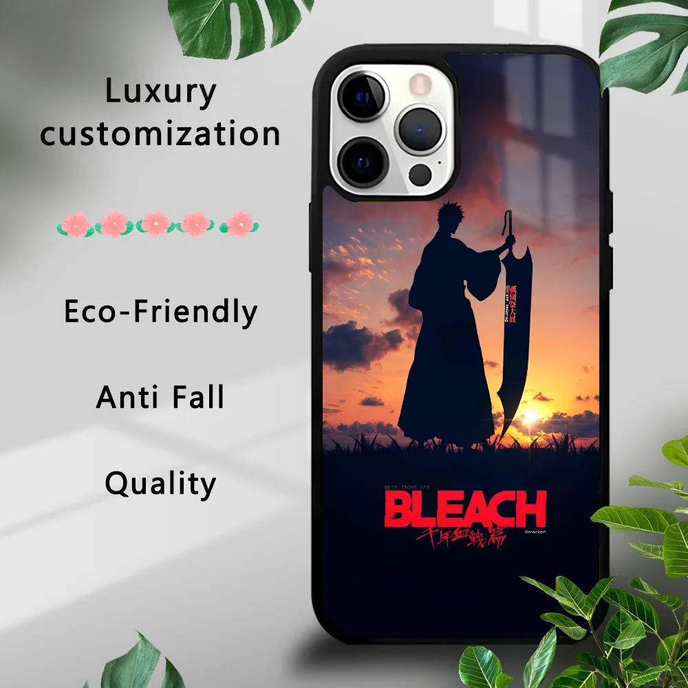 Anime BLEACH Kurosaki Ichigo Phone Case For IPhone 16 15 14 13 Pro Max 11 Mini Alex Mirror For Magsafe Wireless Charging Cover