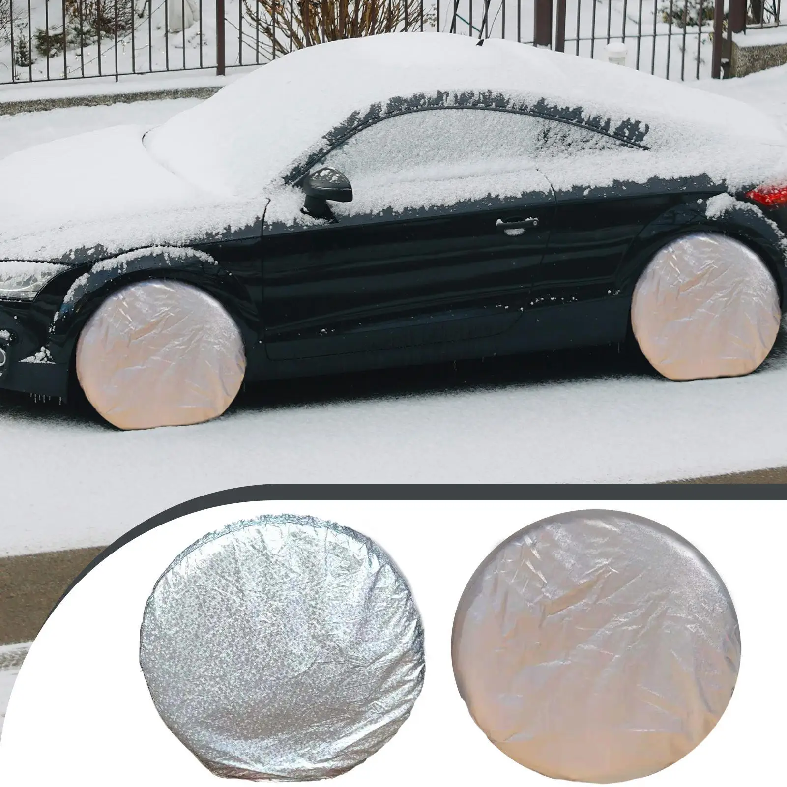Tire Covers For Trailers Waterproof Wheel Cover For Tire UV-Resistant Protector For Outdoor Summer Travel Truck Camping RV