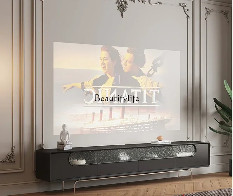 

Тумба под телевизор FG-Medieval: Современная, простая, черная, во французском стиле, с местом для хранения