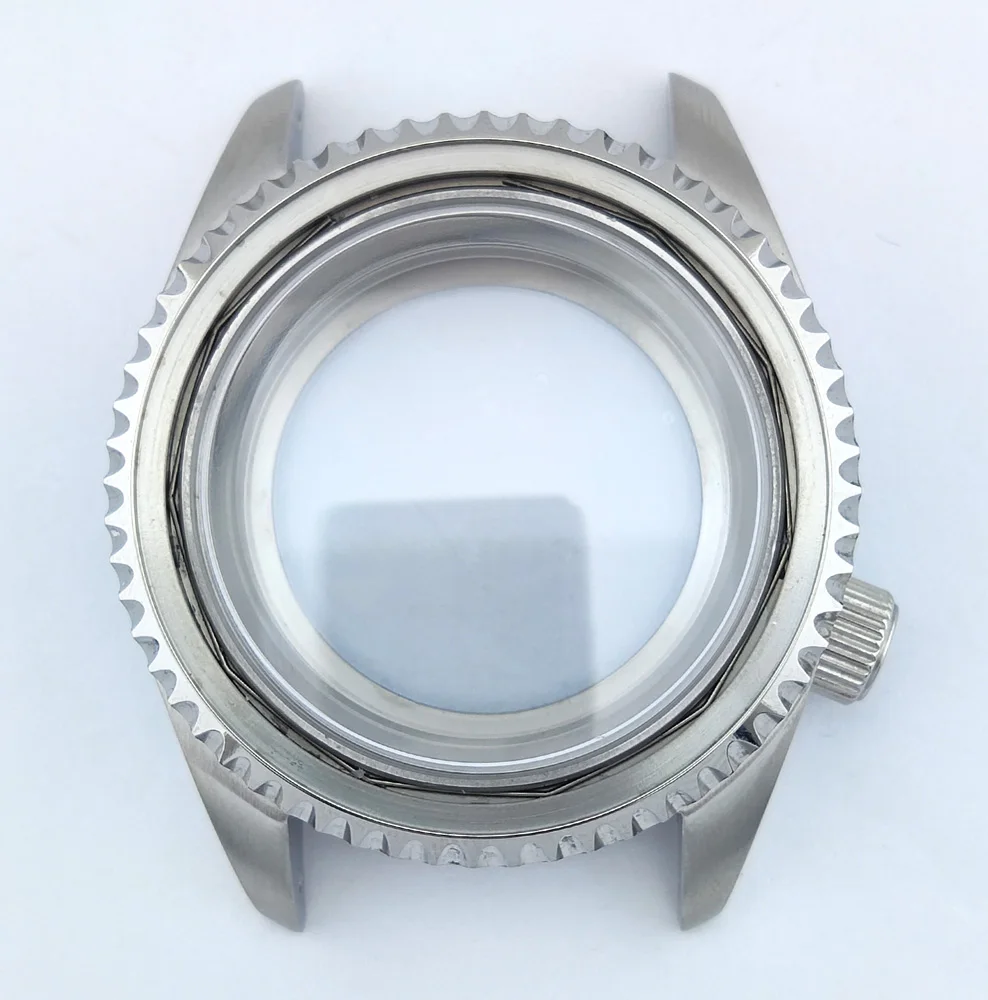 42mm Case NH35 Watch Case Stainless Steel Sapphire Glass Waterproof Case Watch Accessories Parts Suitable Fit NH35/NH36 Movement