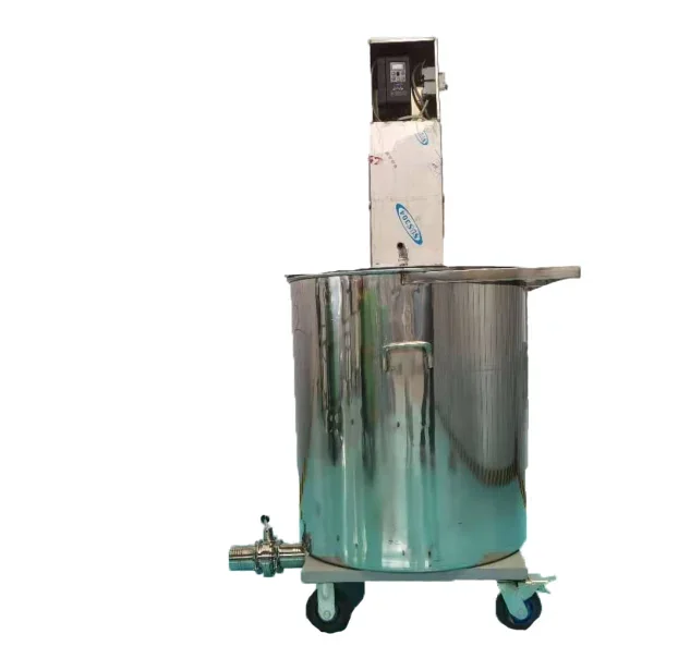 Vertical Stainless Steel Cement Foaming Agent Mixer 200L 300L Concrete Mixing Drum Portable Concrete Mixer