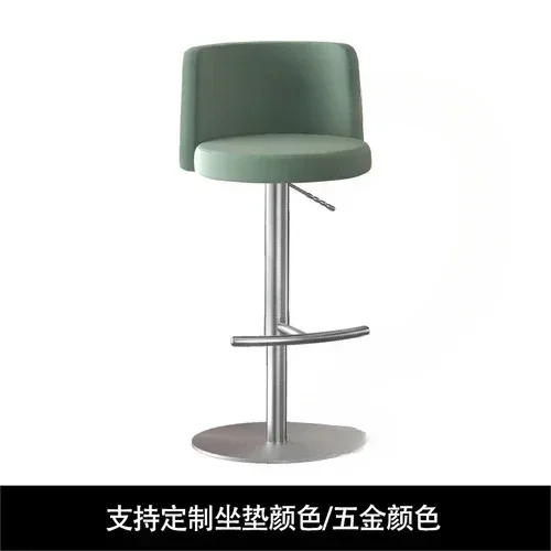 Design Salon Bar Chairs Black Swivel Reinforce High Bar Stools Lifting Cadeira Ergonomica Restaurant Furniture