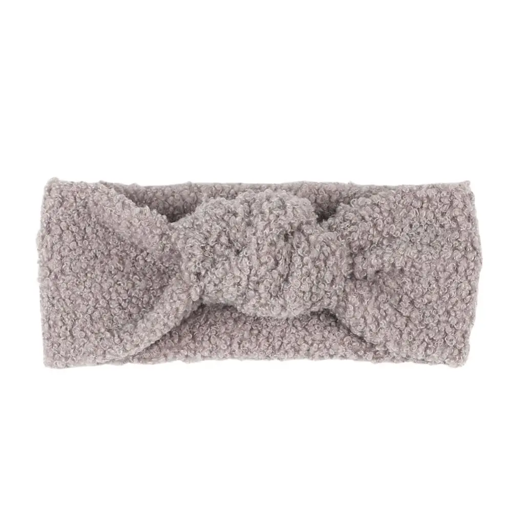 

Повязка для волос для девочек, эластичные детские повязки на голову, Тедди, тюрбан с узлом, теплая повязка для волос, детская теплая повязка на голову, осень-зима