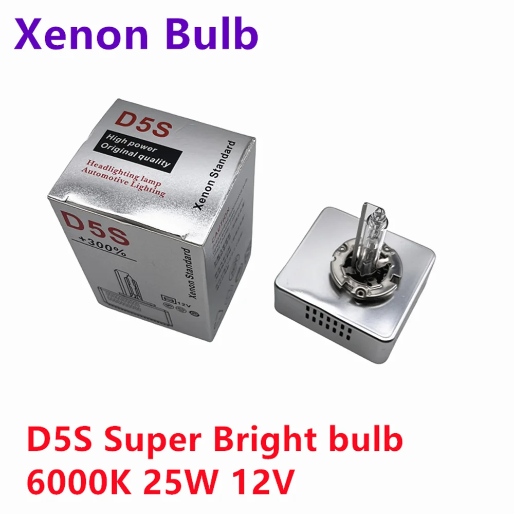 1/2PCS D5S New 6000K 25W 12V High Quality D5S Xenon HID Bulb Headlight High bright Super Bright bulb Car Accessries Part