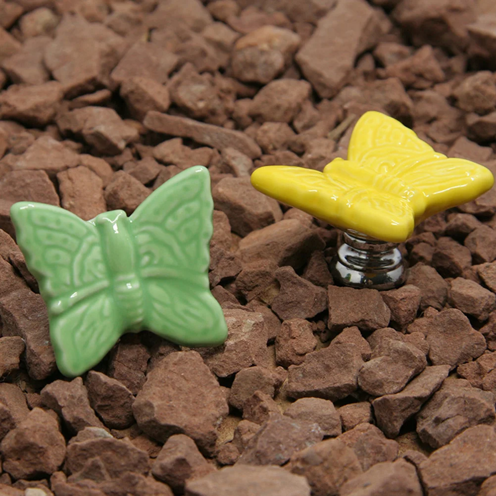 

8Pcs Ceramic Cabinet Knob Stylish Furniture Accessory for Wardrobe Drawer Bin Durable Fade Resistant Assorted Color