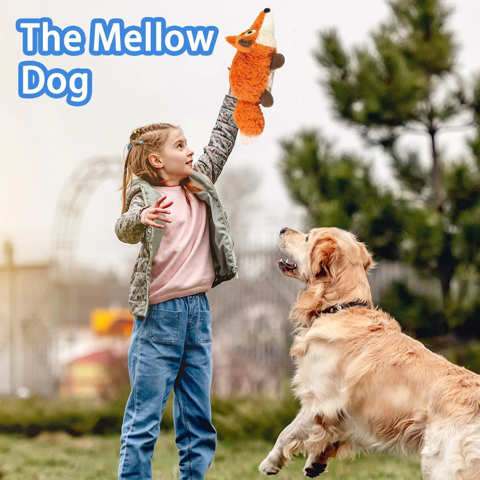 Automatic Pet Toy Interactive Tail-Wagging Animal Doll For Puppy Electric Puppy Toy Wear Resistant Pet Accessory For Large