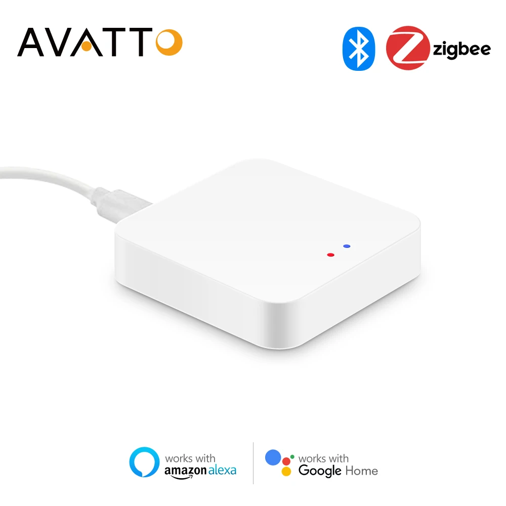 AVATTO Tuya ZigBee Smart Gateway,Smart Wired Hub Smart Life APP Remote Controller Smart Home Bridge,Works with Alexa Google Home