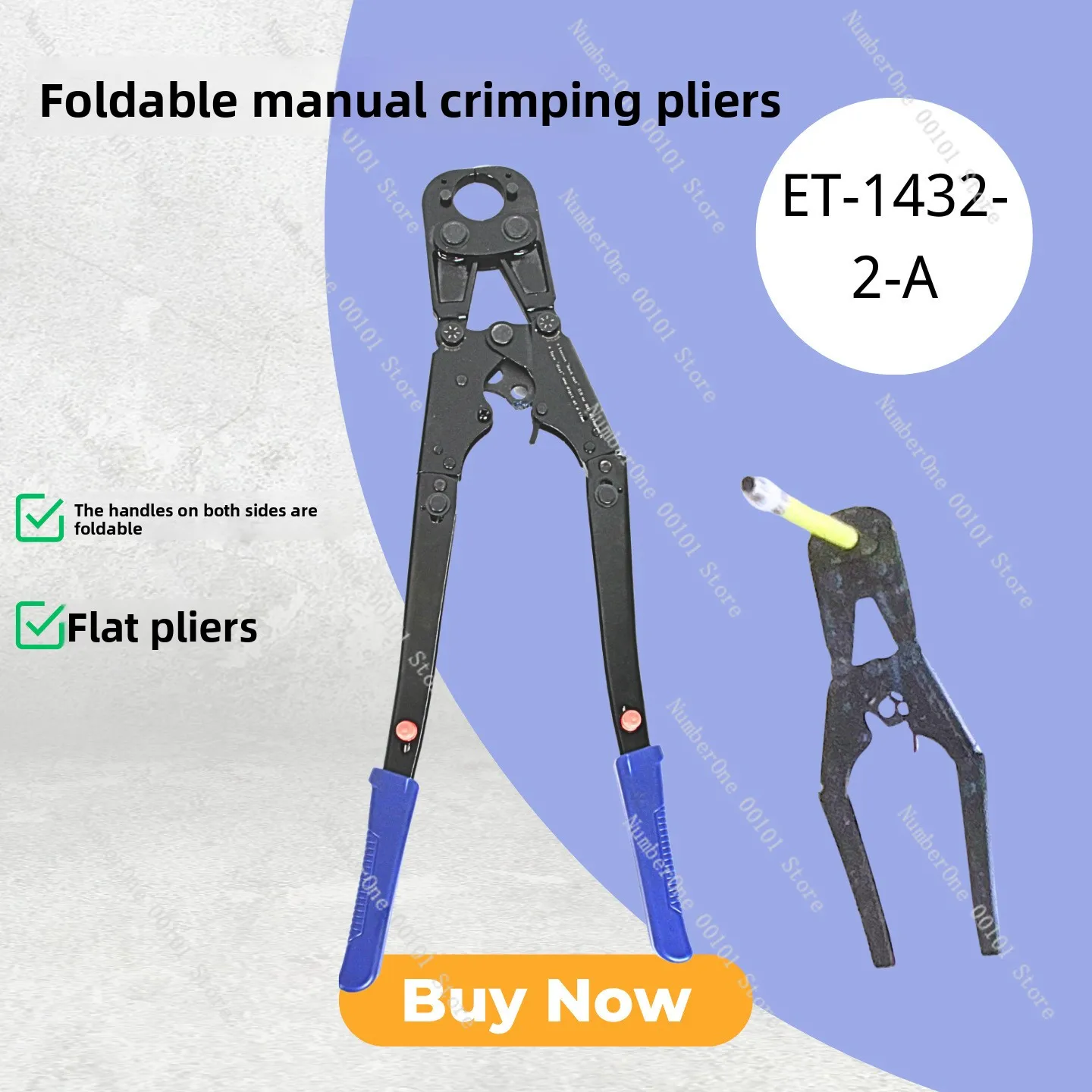 Folding manual clamping pliers Pipe pressing tools Folding crimping pliers Copper pipe crimping hardware tools Labor-saving and