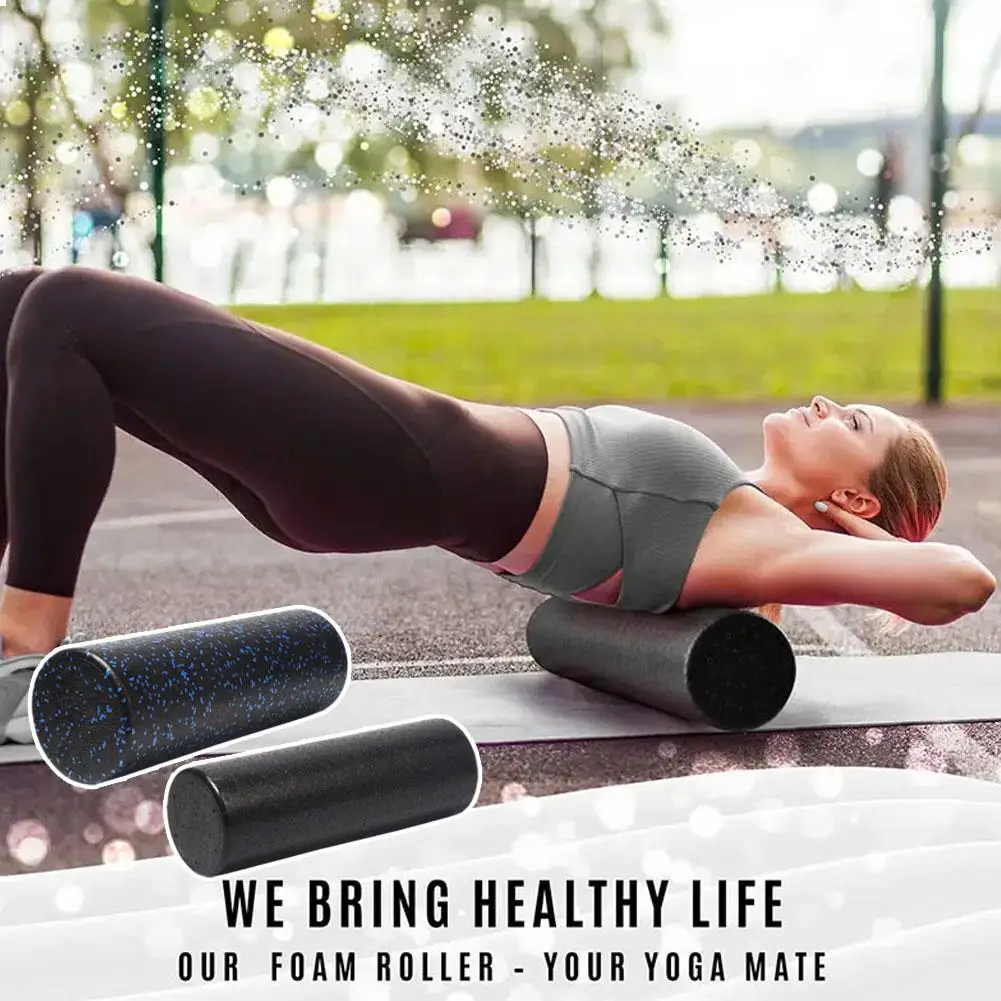 1pc Yoga Block Pilates Foam Roller Massage Roller Muscle Tissue Relaxation Device For Fitness Gym Yoga Pilates Sports W4t9