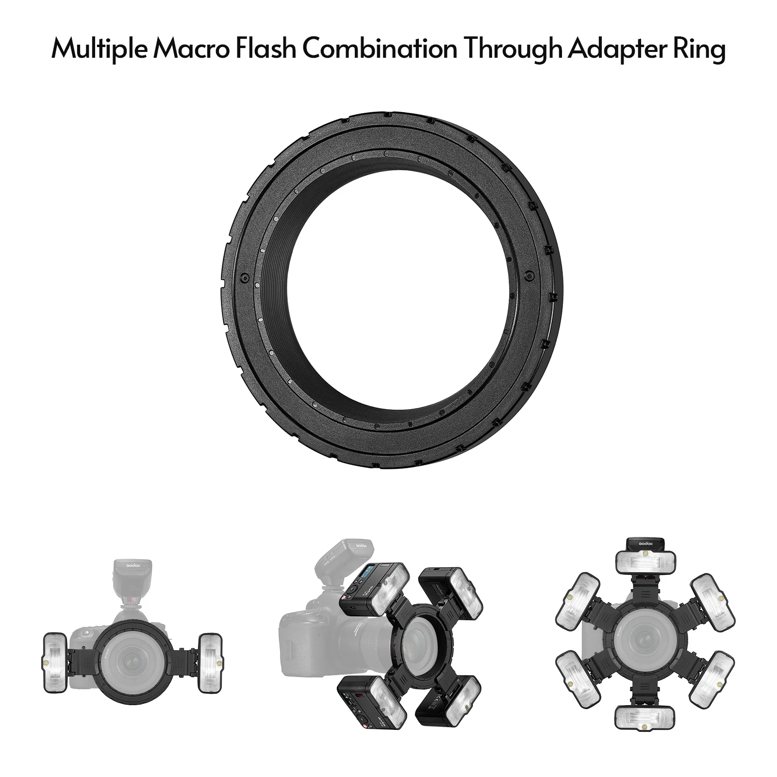 Godox MF12-K2 2 قطعة ماكرو فلاش 2.4 جرام اللاسلكية نقل دليل التحكم No.16 TTL M وضع ملون تصفية الباردة الأحذية التصوير