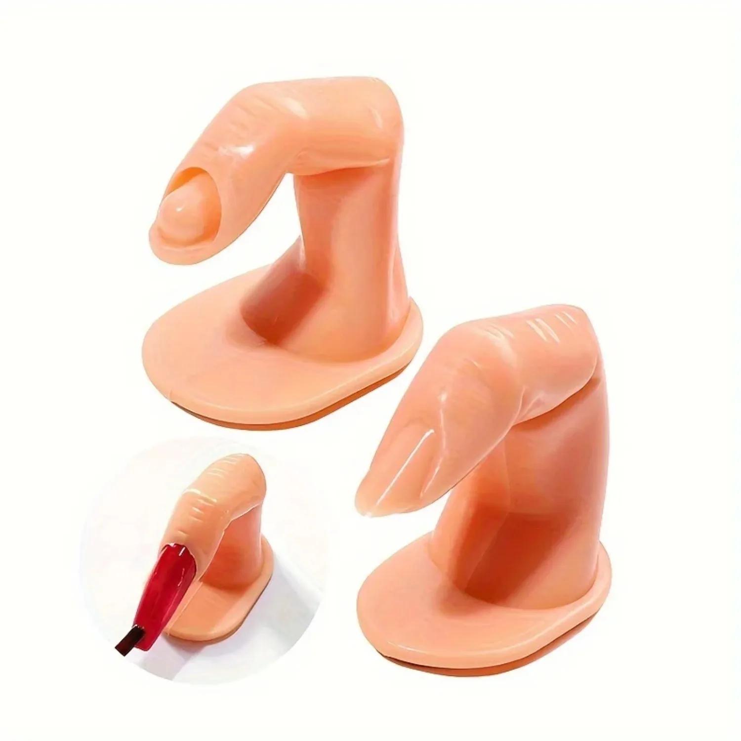 Plastic Finger Mode Manicure Practice Finger Nail Fashion Beginners Training Acrylic UV Gel Artificial Hand Finger Design