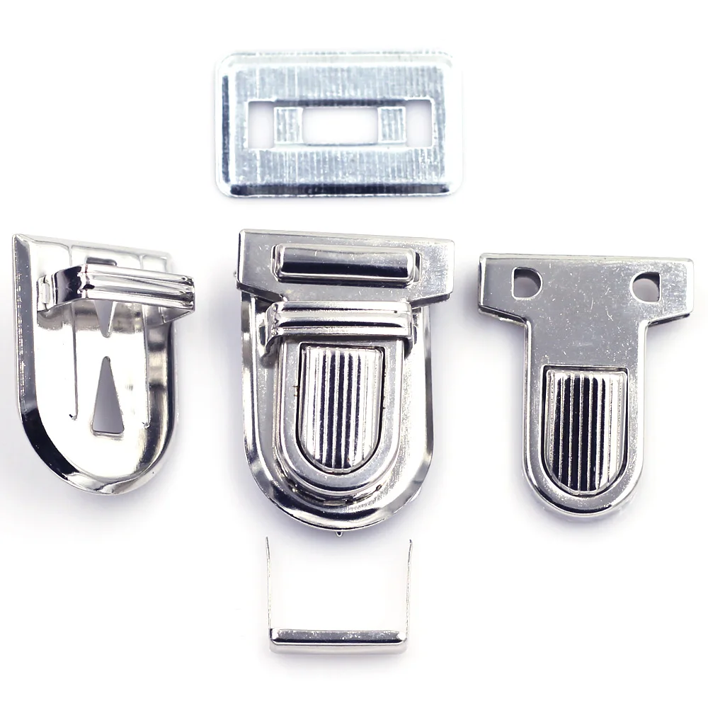 Silberfarbene Kussverschlüsse aus Metall, Druckverschlüsse, Rahmenschluss, T-Form, für Handtasche, Tasche, DIY-Zubehör, 34 x 25 mm – Detail 5