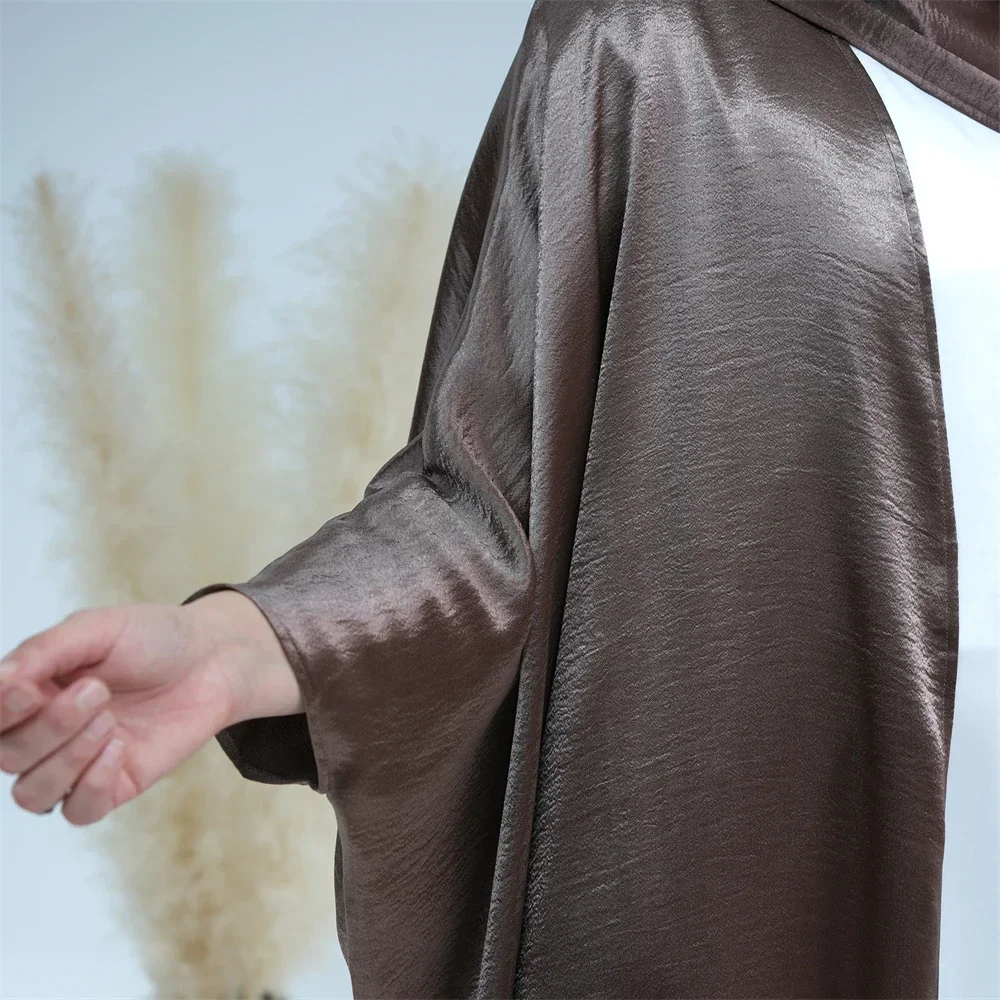 Dubai Abaya Open Cardigan Bat Sleeve Casual Long Maxi Dress Turkey Arab Robe Muslim Women Islamic Kimono Morocco Jalabiya Caftan