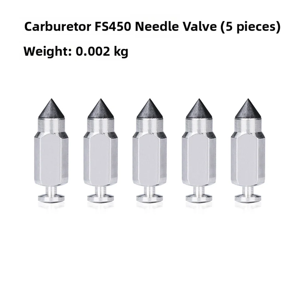 FS450 Carburetor Needle Valve Set of 5 for Chainsaw Fuel System Maintenance and Garden Power Tool Carburetor Replacement Needs