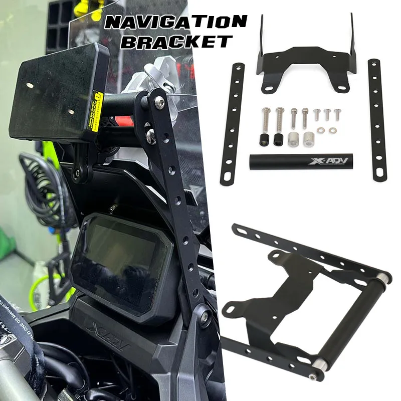 

Motorcycle Front Stand Holder Smartphone Navigation Bar Mobile Phone Bracket GPS For X-ADV750 XADV X-ADV 750 XADV750 2021-2024