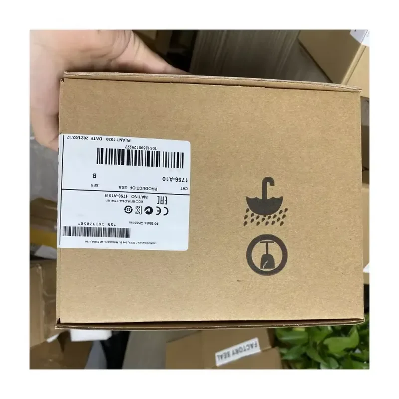Factory Warehouse 1756-A10 10 Slot Modular PLC Backplane Support CPU Power Supply IO Communication Modules