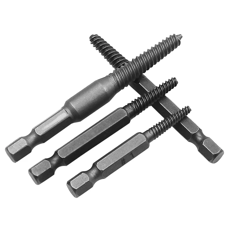 5 Pieces Shank Broken Screwdriver Extractor Set Portable Spiral Flute Extractor Set for Removing Stripped Screw