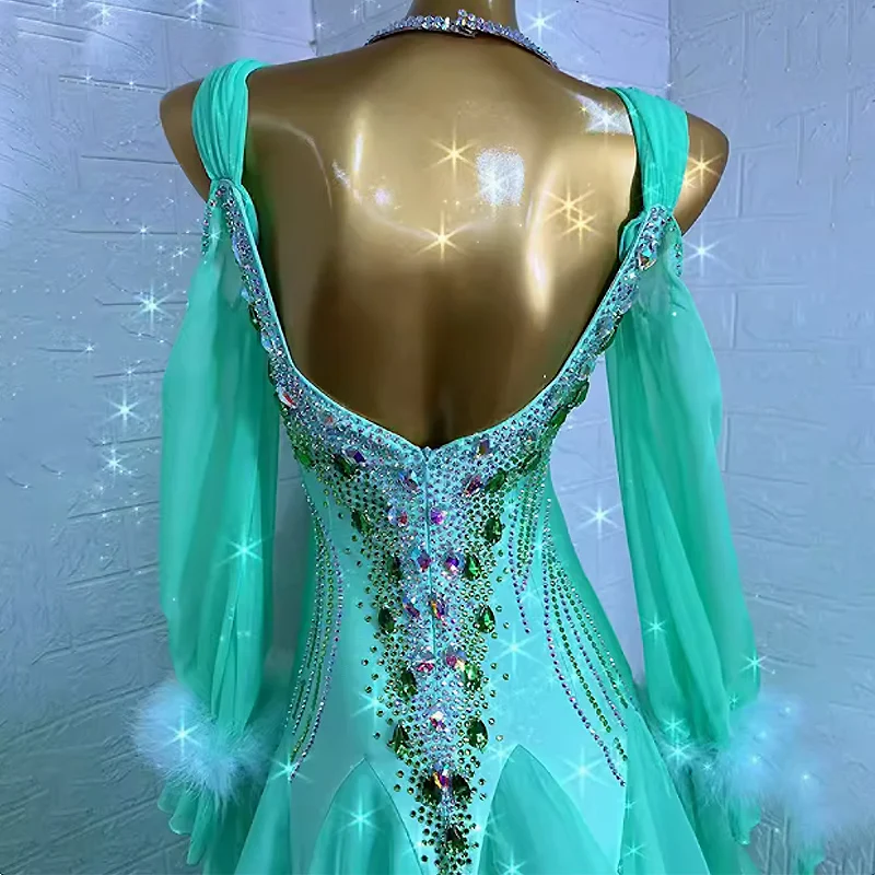 Ballroom Dance Competition Dresses Dance Costumes Waltz Dress For Dancing Clothes Dance Wear Dress Rumba Standard Ballroom Dress