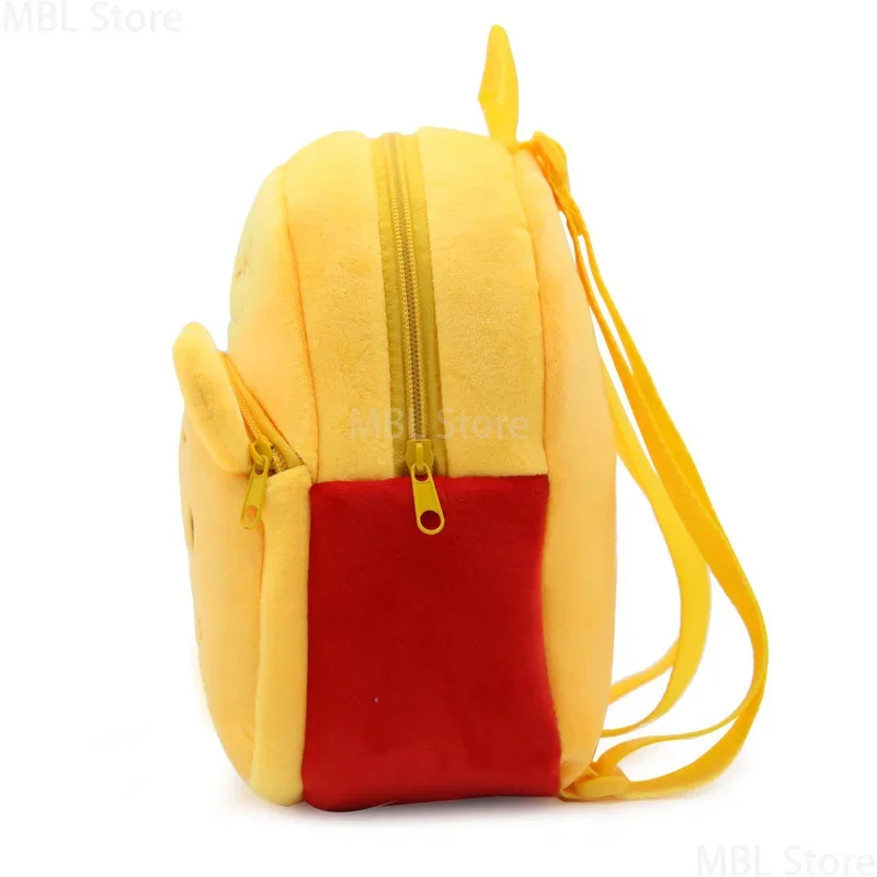 Disney Winnie Pooh Bear Children Backpack Cartoon Plush Kids Kindergarten Schoolbag Boys Girls School Bags Mini Back Book Bag