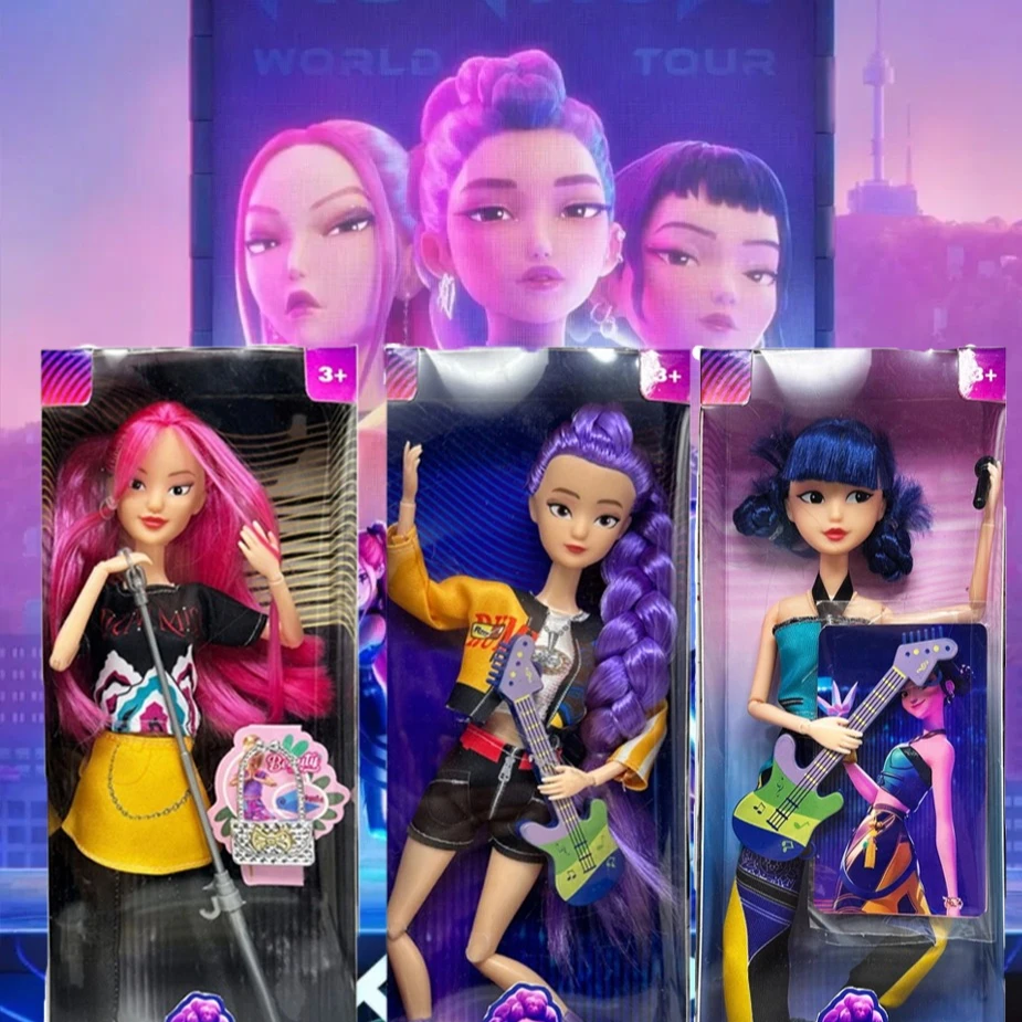 

2026 HOT Anime Kpop Demon hunters Witch Hunter Group High appearance Glue doll doll Girl's heart Decorative doll Holiday Gifts