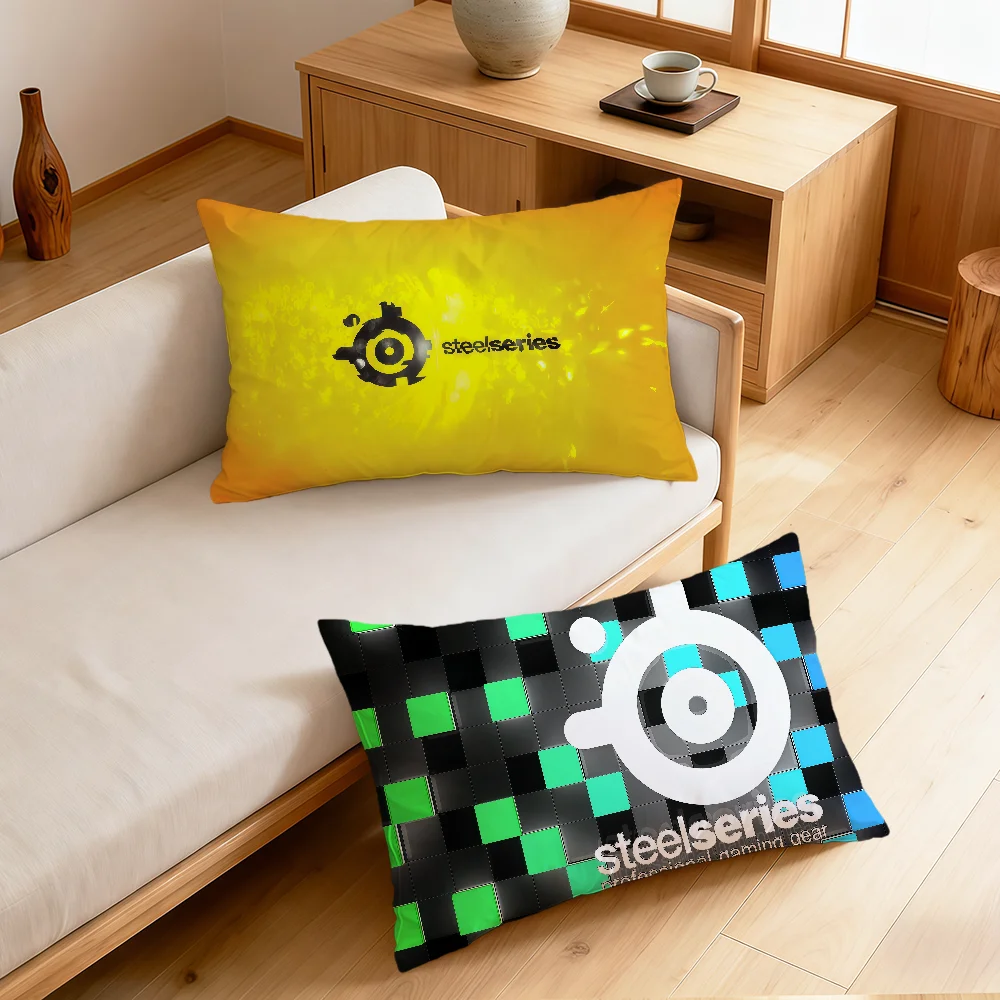 Fotografia 3: Capa de Almofada Retangular S-SteelSeries Moderna e Estilosa para Sofá, Sala de Estar, Quarto e Dormitório - Presente